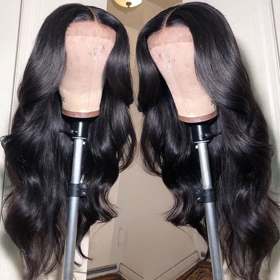 ‘Luxe Lush Curves’ Body Wave Human Hair for Women Pre-Plucked 180% density Lace Front wigs