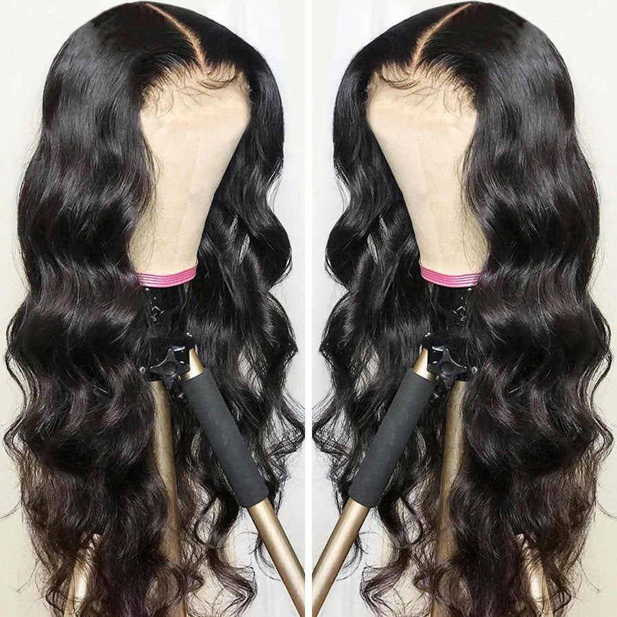 ‘Luxe Lush Curves’ Body Wave Human Hair for Women Pre-Plucked 180% density Lace Front wigs