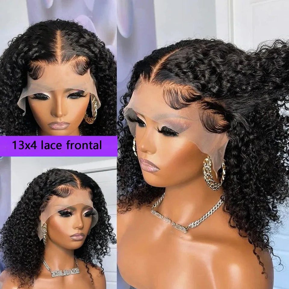 ‘Silk curve’ 13x4 front lace deep curve bob wig human hair wig lace front